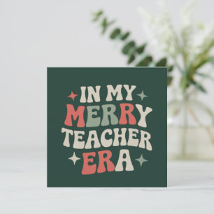 Cartão De Festividades Na Minha Era de Professor Presente Vida de Profess