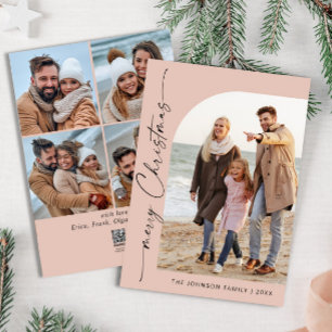 Cartão De Festividades Na moda 5 FOTO de Natal Elegante