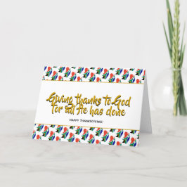 Cartão De Festividades Na moda ÁFRICA DO SUL DANDO Obrigados DE AGRADECIM