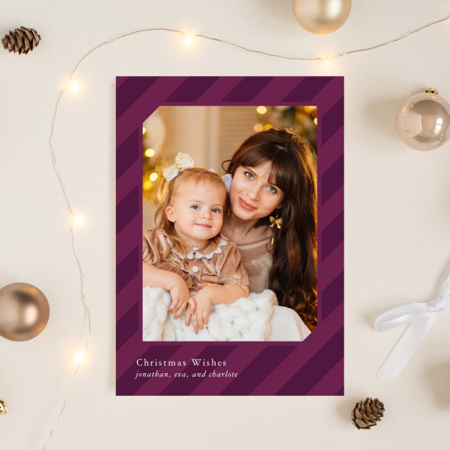 Cartão De Festividades Na moda de Natal Simplesmente Imagem Elegante (Criador carregado)