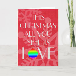 Cartão De Festividades Na moda e Natal Inspiracional Floco de Neve Vermel