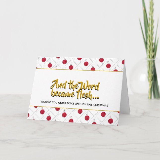 Cartão De Festividades Na moda JAPAN HINOMARU Word Tornou-se NATAL Flesh (Frente)