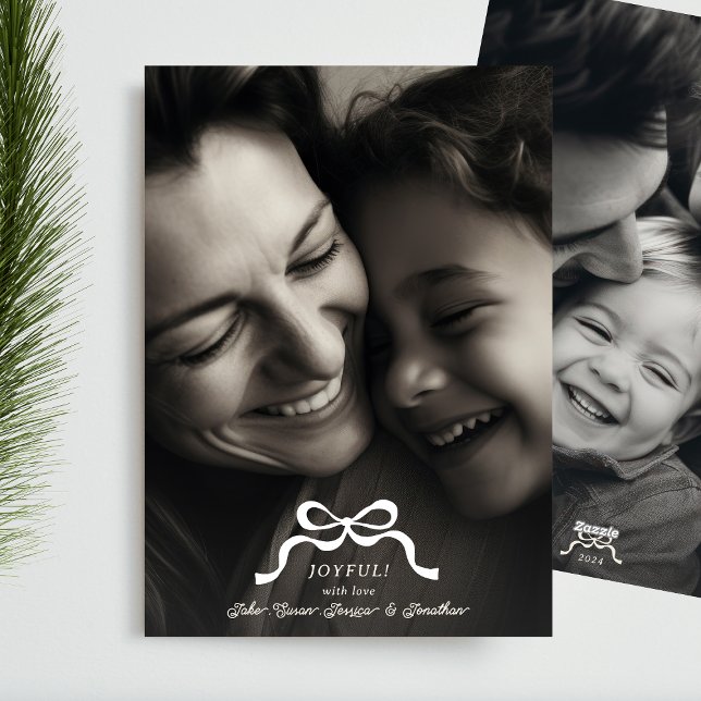 Cartão De Festividades na moda moderna fotografia de natal de moda arco 2 (Criador carregado)