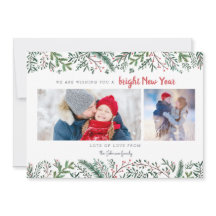 Na moda Pine Vinha Árvores verdes Ano Novo