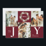 Cartão De Festividades Na moda Red Photo Collage Natal moderno<br><div class="desc">Este moderno Cartão de Férias de Natal combina designs elegantes e em tendência com a beleza eterno do verde-escuro da floresta. Inspirado nos estilos escandinavo e nórdico, é perfeito para criar uma vibração agradável e moderna. Com um design na moda moderno, é o modelo perfeito para mostrar sua foto de...</div>