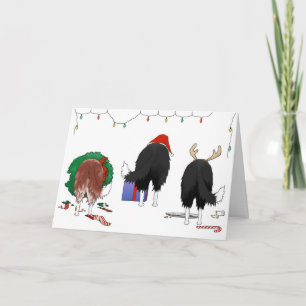 Cartão De Festividades Nada De Bumbum De Fronteira De Natal