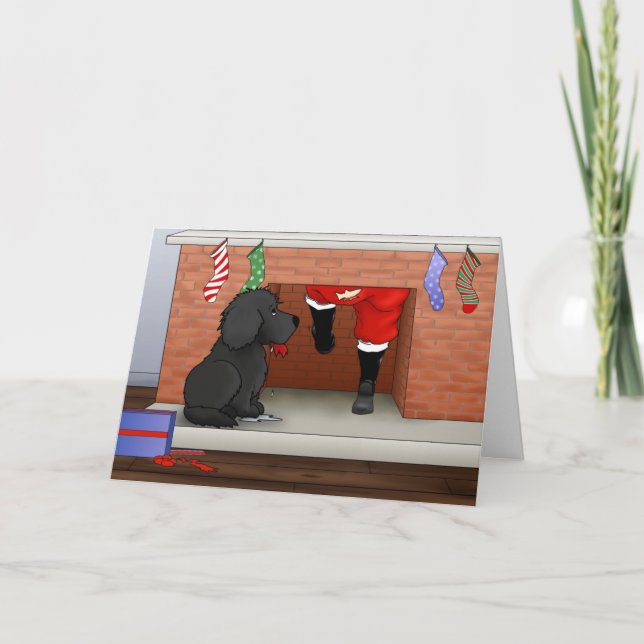 Cartão De Festividades Nada de Bumbum novo Natal (Frente)