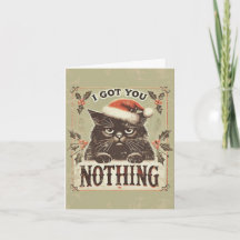 Nada Malicioso Gato Preto Natal Divertido 