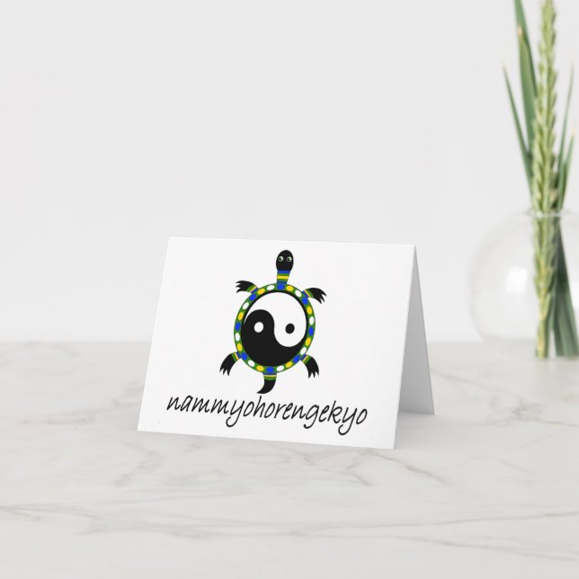 CARTÃO DE FESTIVIDADES NAM MYOHO RENGE KYO... (Frente)