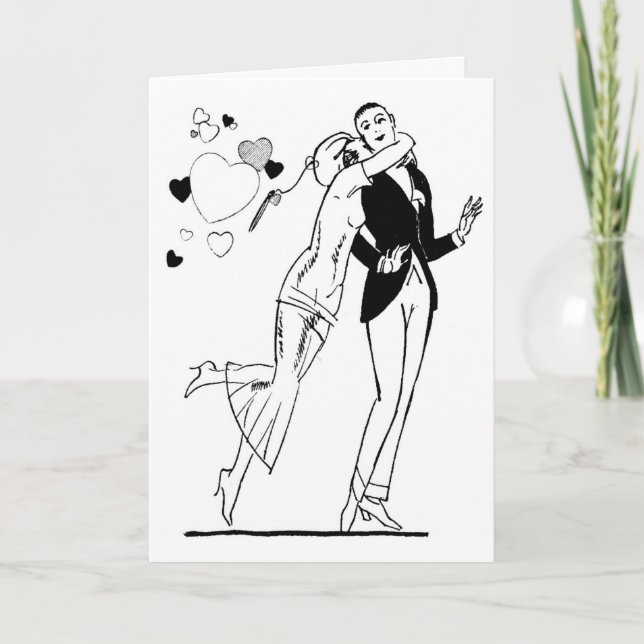 Cartão De Festividades namorados 1920 (Frente)