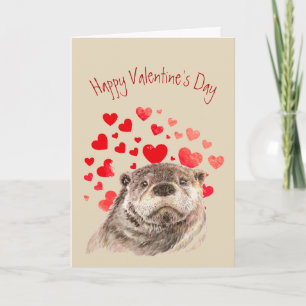 Cartão De Festividades Namorados ama meu animal fofo