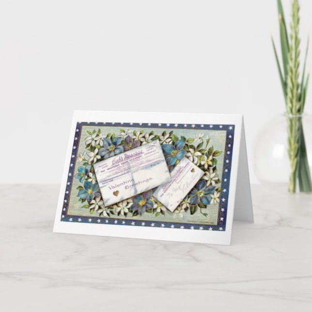 Cartão De Festividades Namorados antigo (Frente)