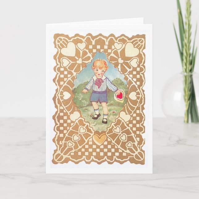 Cartão De Festividades Namorados antigo (Frente)