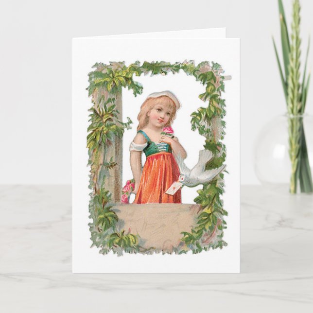 Cartão De Festividades Namorados antigo (Frente)