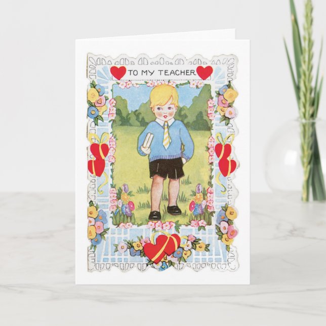 Cartão De Festividades Namorados antigo (Frente)