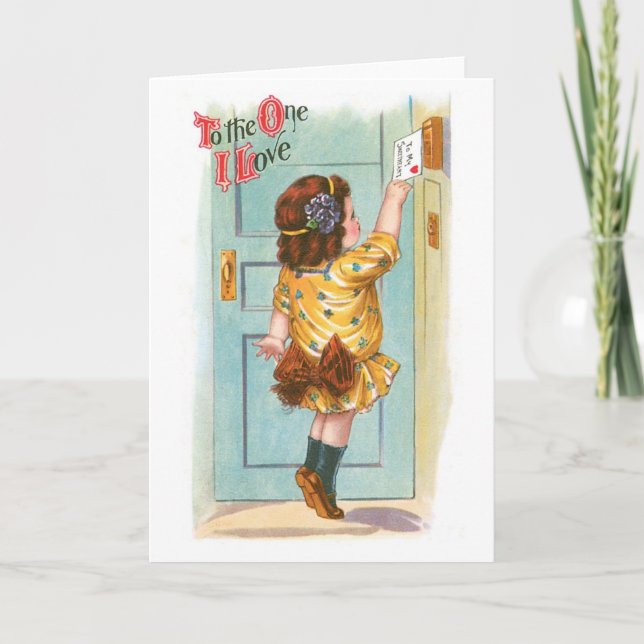 Cartão De Festividades Namorados antigo (Frente)