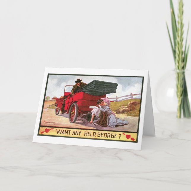 Cartão De Festividades Namorados antigo (Frente)