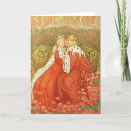 Cartão De Festividades Namorados Art Nouveau por Amelia Bowerley