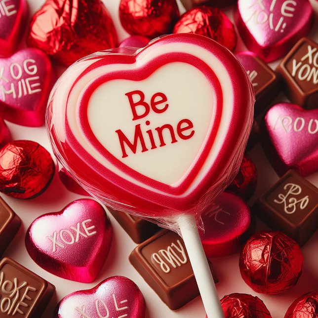 CARTÃO DE FESTIVIDADES NAMORADOS BE MINHA HEART LOLLYPOP (Criador carregado)