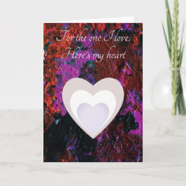 Cartão De Festividades Namorados Colorida de Abstrato