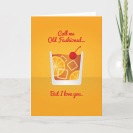 Cartão De Festividades Namorados coquetel: Me chame de velho moído