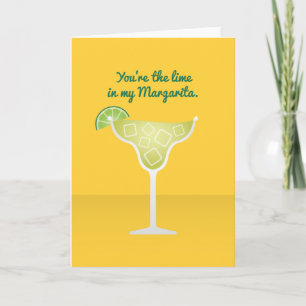 Cartão De Festividades Namorados coquetel: O limão em minha Margarita