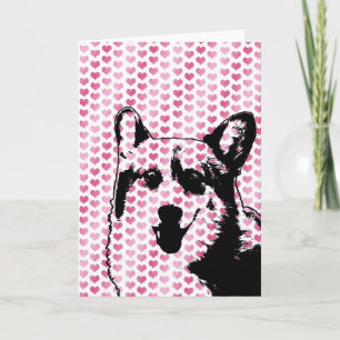 Cartão De Festividades Namorados - Corgi Silhouette - Owen