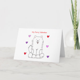 Cartão De Festividades Namorados de Furto Samoyed