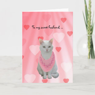 Cartão De Festividades Namorados engraçados customizáveis dos gatos par