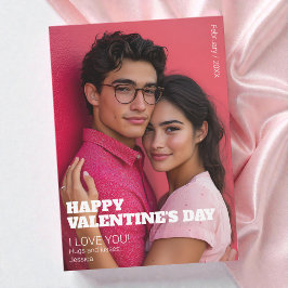 Cartão De Festividades Namorados Feliz Minimalista Eu Te Amo Foto Do Casa