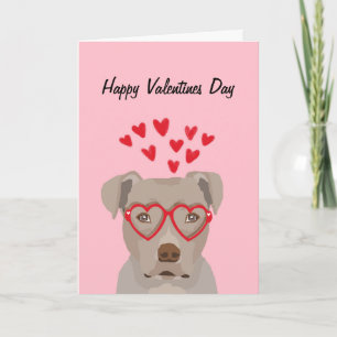 Cartão De Festividades Namorados felizes - cão pitbull