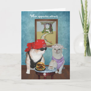 Cartão De Festividades Namorados/Gatinho Engraçado