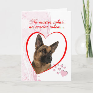 Cartão De Festividades namorados german shepherd