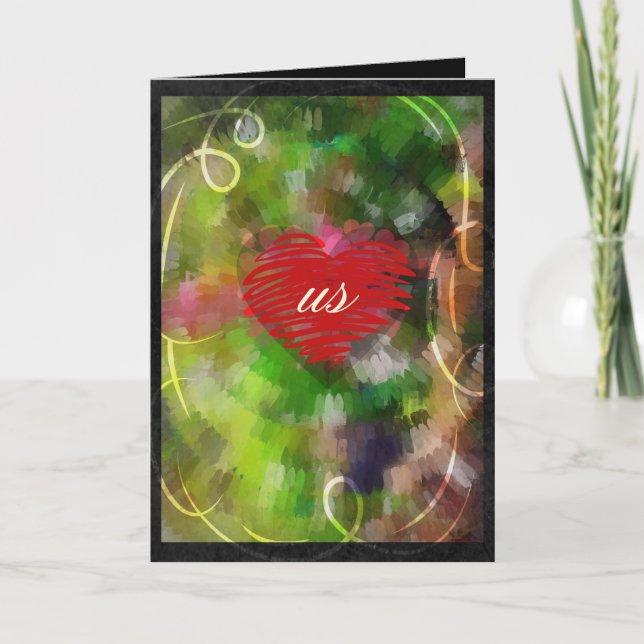 Cartão De Festividades Namorados giratório (Frente)