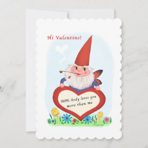 Cartão De Festividades Namorados Gnome Fairy Fairy Fairy Cute