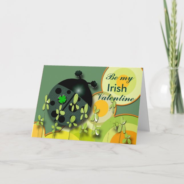 Cartão De Festividades Namorados irlandeses (Frente)