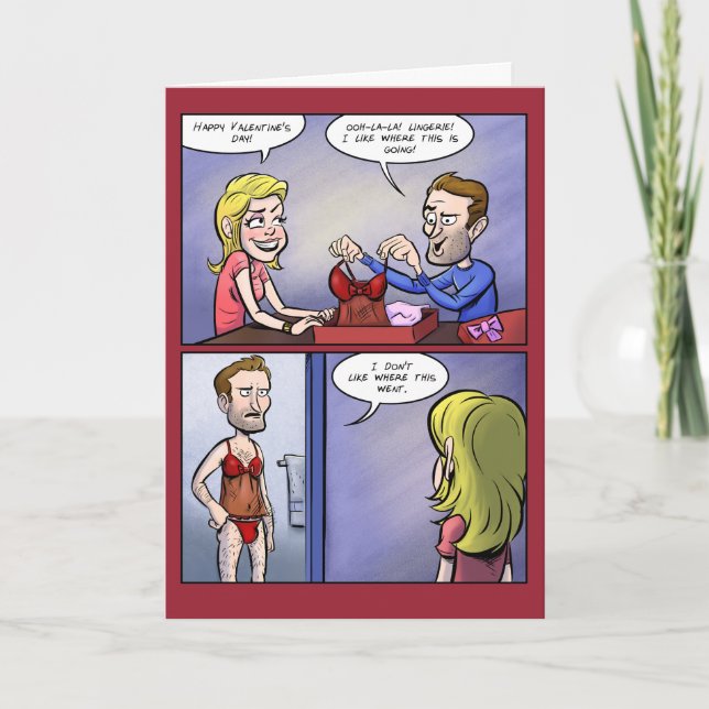 Cartão De Festividades Namorados lingerie (Frente)