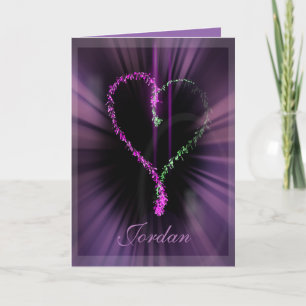 Cartão De Festividades Namorados Neon