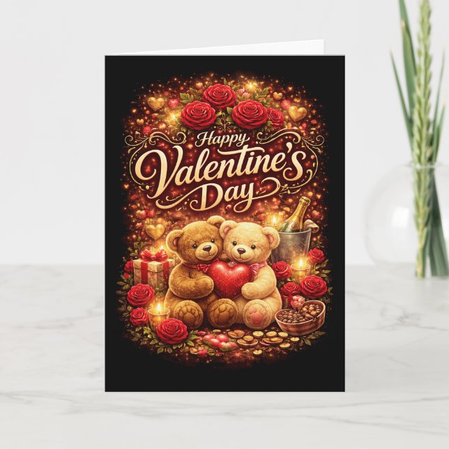 Cartão De Festividades Namorados para Sempre (Frente)