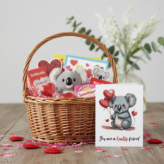 Cartão De Festividades Namorados personalizado Baby koala (Criador carregado)