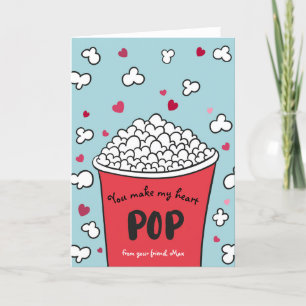 Cartão De Festividades Namorados Que Você Faz Meu Coração Pop