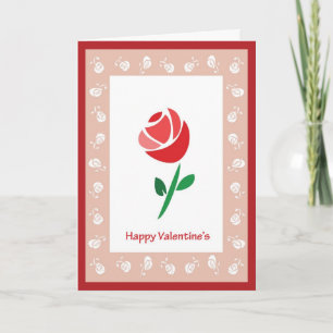 Cartão De Festividades Namorados rosa Round