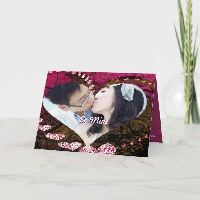 Cartão De Festividades Namorados Sua Foto - (Frente)