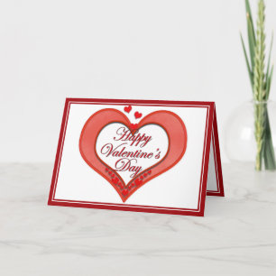 Cartão De Festividades Namorados Vermelho de Beade