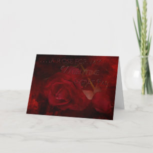 Cartão De Festividades Namorados Vintage Rosa Secret Pal