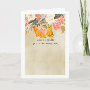 Cartão De Festividades Namorados Você Virar Meu Mundo De Cabeça Para Ba