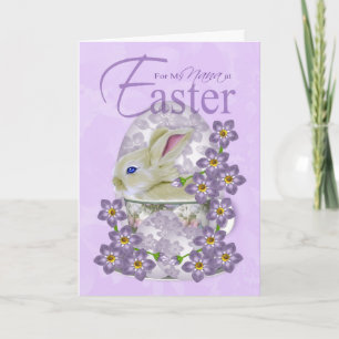 Cartão De Festividades Nana Easter Card With Baby Rabbit - Just For You A
