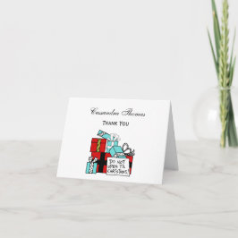 Cartão De Festividades Não Abrir até o Natal apresentar Natal