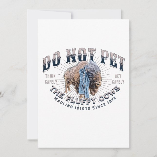 Cartão De Festividades Não Coloque As Vacas Fluffy (Frente)