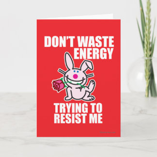 Cartão De Festividades Não desperdice energia